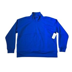 Xersion Half Zip Blue Quick Dri Athletic Top